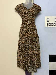 Pintrest Leopard Print Maxi Dress