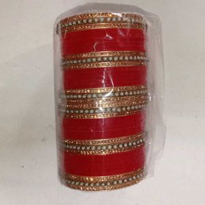 Full Hand Red Chooda For Newly Married Girls
