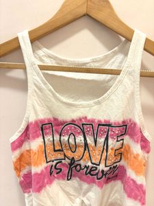 Justice Tie-Front Tank Top