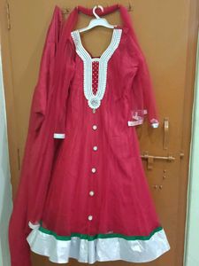 Red Anarkali Suit