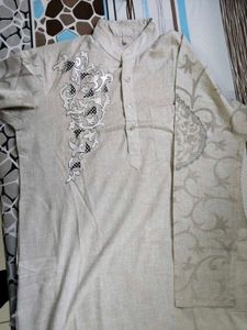 Men's Ethnic Kurta pajama with Embroidery