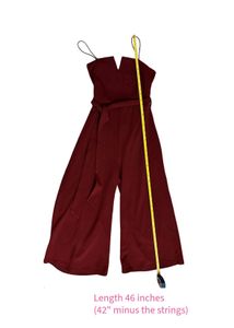 Elegant Maroon Jumpsuit