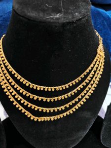 Elegant Gold Plated Necklace Set