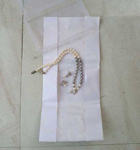 Real Pearl Necklace With Earrings For Any Occasion