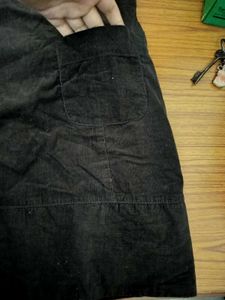 Brown Pinafore Dress