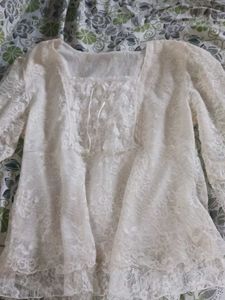 Lace Overlay Top