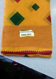 Yellow Diamond Print Saree