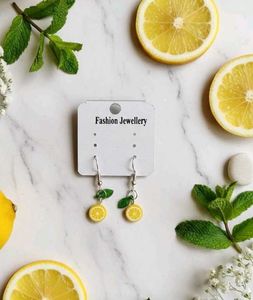 Lemon Slice Dangle Earrings