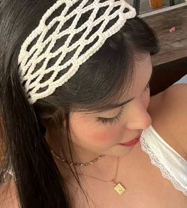 ⋆˚꩜｡Crochet Mesh Headband⋆˚꩜｡