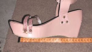 Pink Glitter Strap Sandals