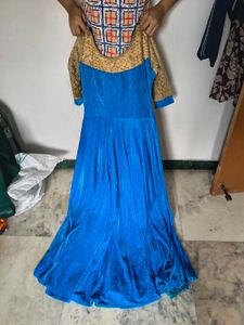 Elegant Blue Ethnic Gown