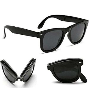 Folding Classic Sunglasses - Black