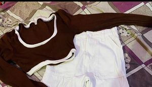 Brown Crop Top