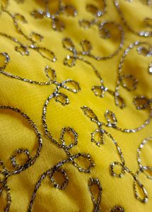 Amazing Looking Yellow Saree! ✨