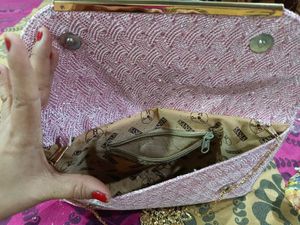 Pink Clutch &amp; Cosmetic Case