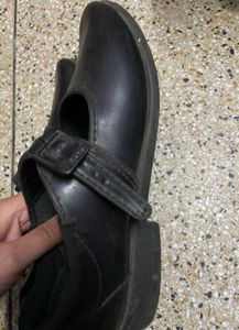 Black Bata Girls Shoes