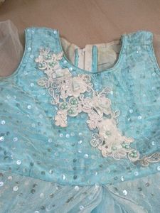 Girl&#39;s Blue Tulle Dress