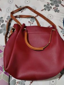 Dezzberry Maroon Handbag