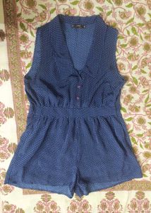 A Polka dot jumpsuit