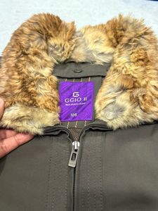 Fur Collar Brown Jacket