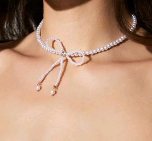 Pearl Bow necklace from savana