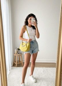 Yellow Chain Shoulder Bag