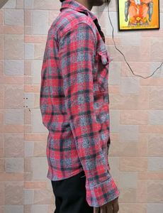 Red &amp; Black Plaid Flannel Shirt