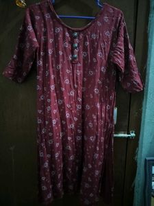 Burgundy Floral Print Tunic