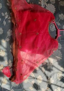 beautiful bright pink cape blouse