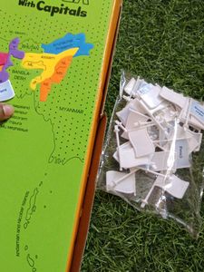 Map Puzzle With Capitals