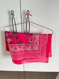 V Neck Kurta Pant Dupatta Set