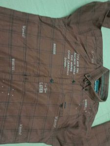 Brown Checked Shirt