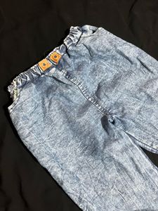 Acid Wash Denim Pants