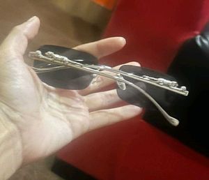 Rimless Rectangle Sunglasses
