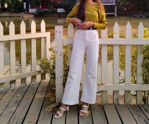 White Flared Jeans