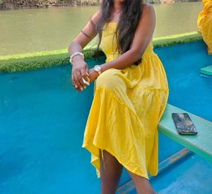 Yellow mini Dress