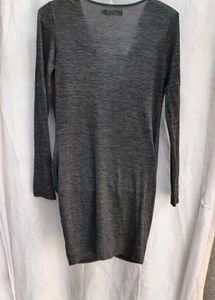 14412. Elegant Gray Mini Dress