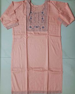 New Cotton Kurti With Thread Work