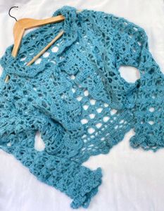 Pinterest Crochet Open Cardigan B