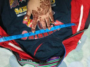 Red t shirt cum attached jacket for 4-6 years