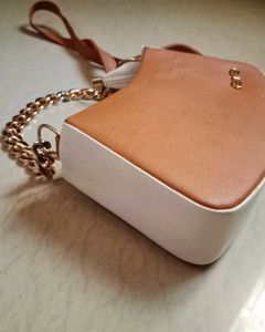 Sling Bag with Golden Strap