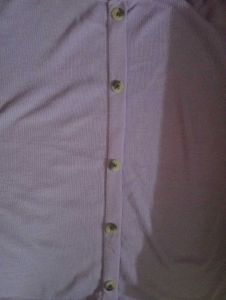 Lavender Button-Up Ribbed Top