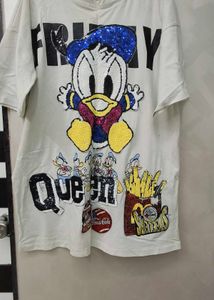 oversized cartoon long tshirt
