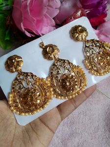 🆕 Golden Big Jewellery Set