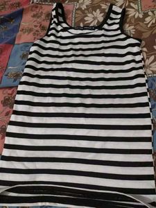 Black White Camisole Top