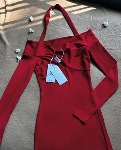 SAVANA BRAND NEW Red Off-Shoulder Dress