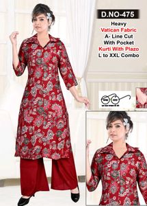 Maroon Floral Brand New Coord Set