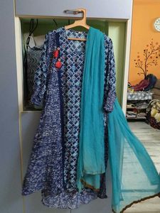 Blue And Dark Kurti