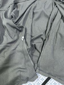 Gray Zip-Up Workout Hoodie