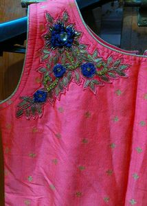 Pink &amp; Blue Embellished Dress